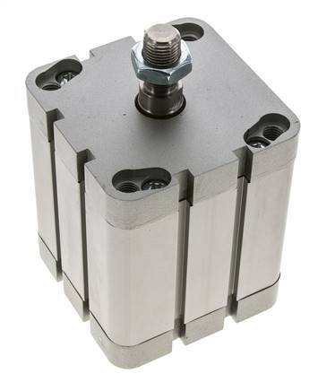 ISO 21287 Compact Double Acting Cylinder 80-60mm - Magnetic - Male Rod