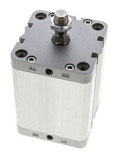 ISO 21287 Compact Double Acting Cylinder 80-80mm - Magnetic - Male Rod