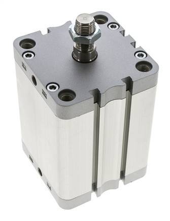 ISO 21287 Compact Double Acting Cylinder 80-80mm - Magnetic - Male Rod