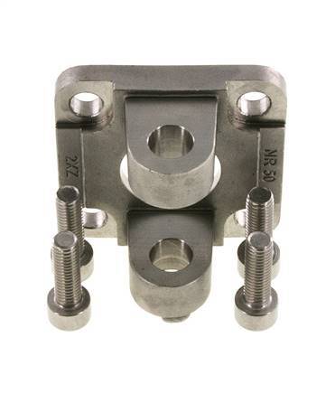 Clevis Female 50 mm ISO 15552 ISO 21287 Stainless steel 316 (1.4401)