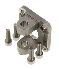 Clevis Female 50 mm ISO 15552 ISO 21287 Stainless steel 316 (1.4401)