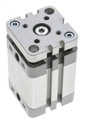 ISO 21287 Compact Double Acting Cylinder 40-30mm - Magnetic - Non-Rotating