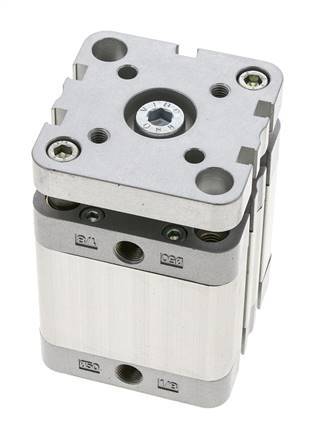 ISO 21287 Compact Double Acting Cylinder 50-30mm - Magnetic - Non-Rotating