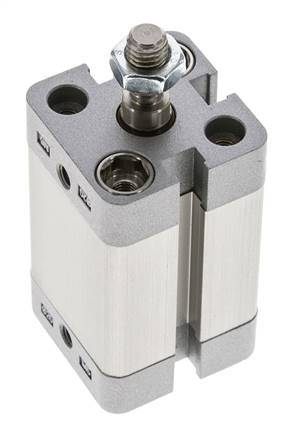 ISO 21287 Compact Single Acting Cylinder 20-25mm - Magnetic - Male Rod