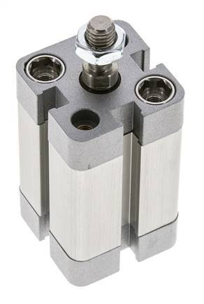 ISO 21287 Compact Single Acting Cylinder 20-25mm - Magnetic - Male Rod