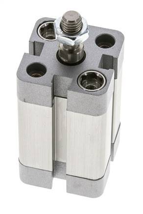 ISO 21287 Compact Single Acting Cylinder 20-25mm - Magnetic - Male Rod