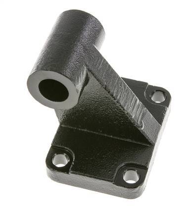 Clevis Male Right-Angled 100 mm ISO 15552 ISO 21287 Burnished steel