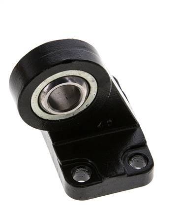 Clevis Spherical Male Right-Angled 40 mm ISO 15552 and 21287 Steel