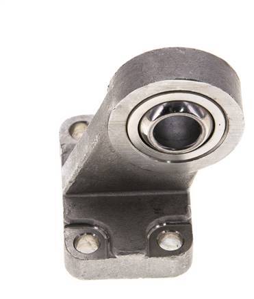 Clevis Spherical Male Right-Angled 40 mm ISO 15552 and 21287 Stainless steel 316 (1.4401)