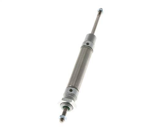 ISO 6432 Round Double Acting Cylinder 16-40mm - Magnetic - Male Threaded - Double Rod