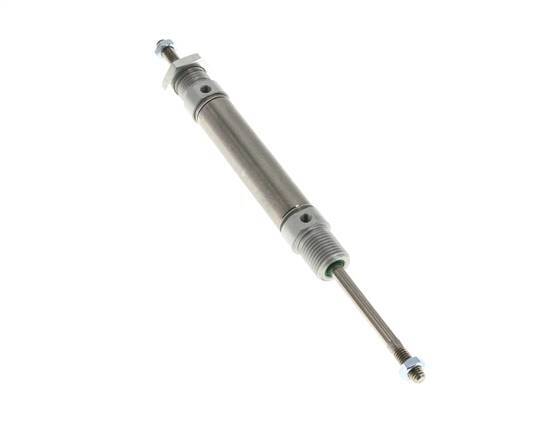 ISO 6432 Round Double Acting Cylinder 16-40mm - Magnetic - Male Threaded - Double Rod