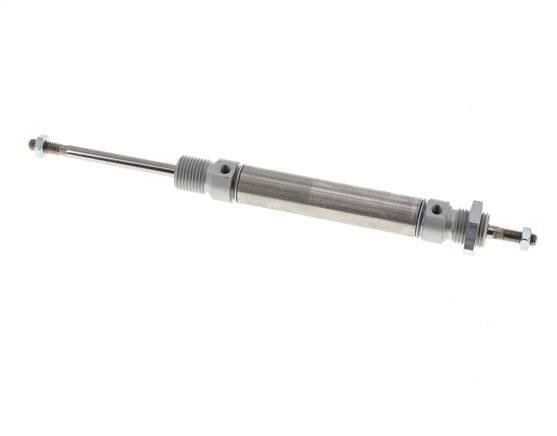 ISO 6432 Round Double Acting Cylinder 16-50mm - Magnetic - Male Threaded - Double Rod