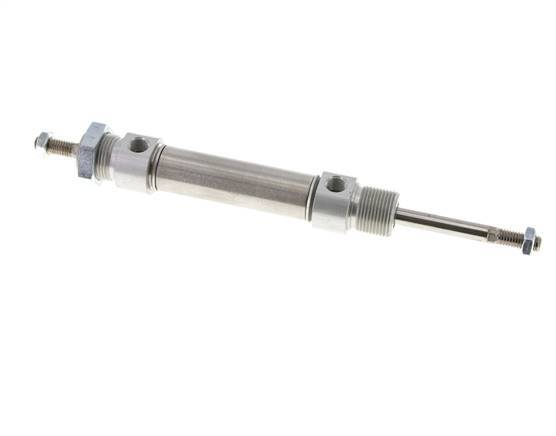 ISO 6432 Round Double Acting Cylinder 20-40mm - Magnetic - Male Threaded - Double Rod