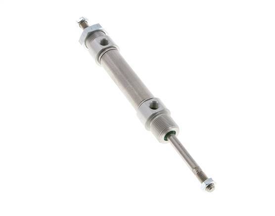 ISO 6432 Round Double Acting Cylinder 20-40mm - Magnetic - Male Threaded - Double Rod