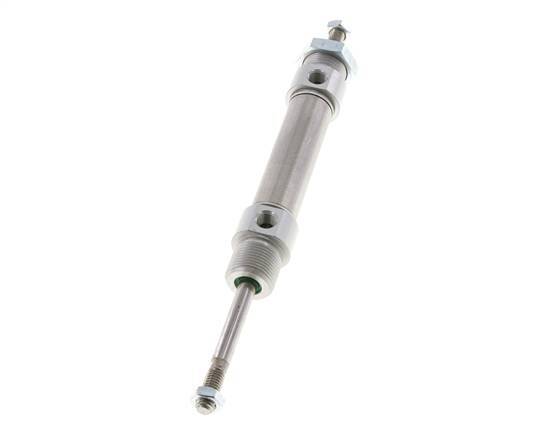 ISO 6432 Round Double Acting Cylinder 20-40mm - Magnetic - Male Threaded - Double Rod