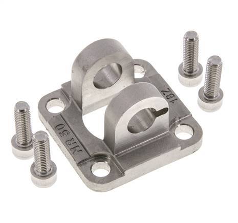 Clevis Female 50 mm ISO 15552 ISO 21287 Stainless steel 316 (1.4401)