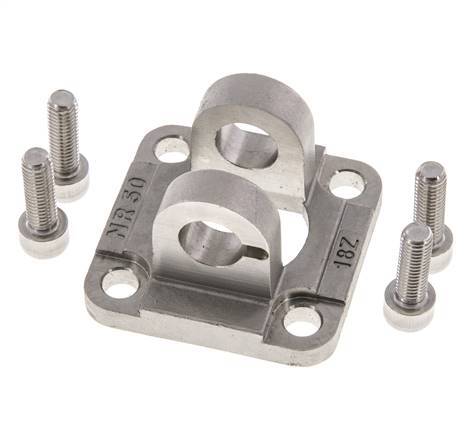 Clevis Female 50 mm ISO 15552 ISO 21287 Stainless steel 316 (1.4401)