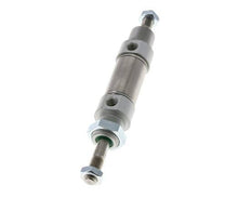 ISO 6432 Round Double Acting Cylinder 25-10mm - Magnetic - Male Threaded - Double Rod