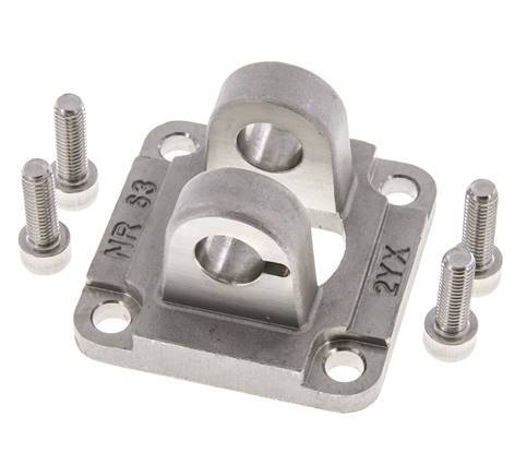 Clevis Female 63 mm ISO 15552 ISO 21287 Stainless steel 316 (1.4401)