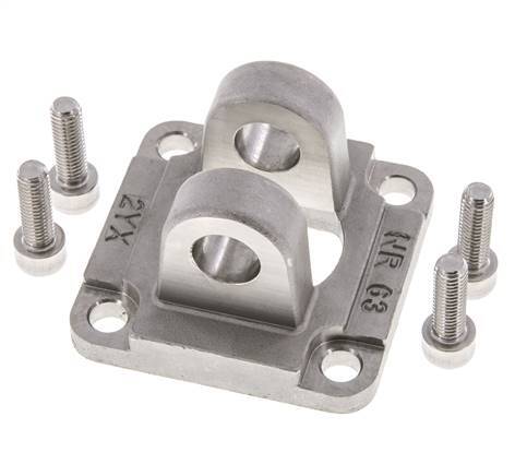 Clevis Female 63 mm ISO 15552 ISO 21287 Stainless steel 316 (1.4401)