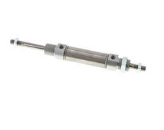 ISO 6432 Round Double Acting Cylinder 25-40mm - Magnetic - Male Threaded - Double Rod