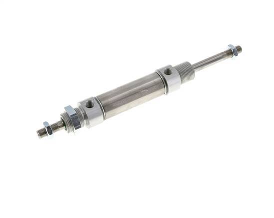 ISO 6432 Round Double Acting Cylinder 25-40mm - Magnetic - Male Threaded - Double Rod