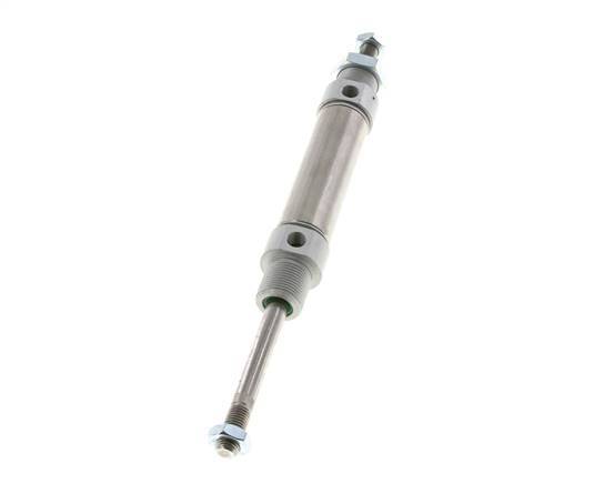 ISO 6432 Round Double Acting Cylinder 25-50mm - Magnetic - Male Threaded - Double Rod