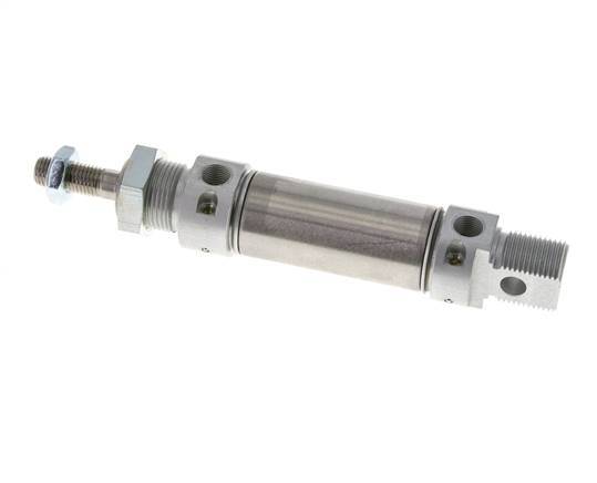 ISO 6432 Round Double Acting Cylinder 25-25mm - Magnetic - Damping