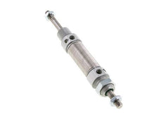 ISO 6432 Round Double Acting Cylinder 25-25mm - Magnetic - Damping - Male Threaded - Double Rod