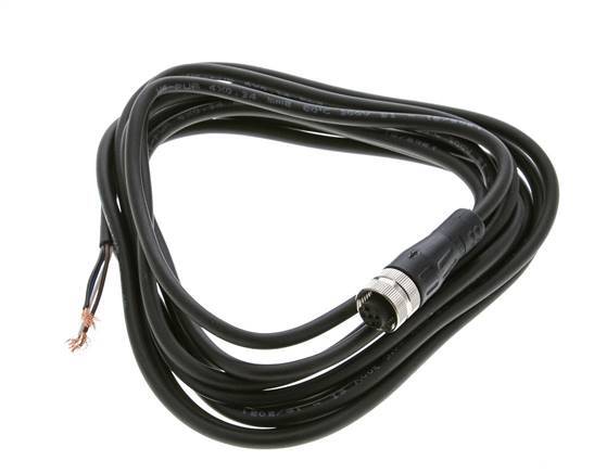 Connection Line Connector M12 3m