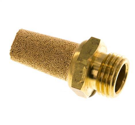 G1/4'' Sintered Bronze Pneumatic Muffler Brass Connection [5 Pieces]