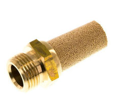 G3/8'' Sintered Bronze Pneumatic Muffler Brass Connection [2 Pieces]