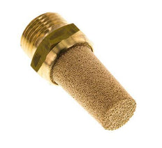 G3/8'' Sintered Bronze Pneumatic Muffler Brass Connection [2 Pieces]