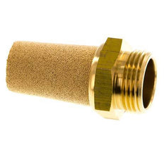 G3/4'' Sintered Bronze Pneumatic Muffler Brass Connection