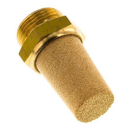 G3/4'' Sintered Bronze Pneumatic Muffler Brass Connection