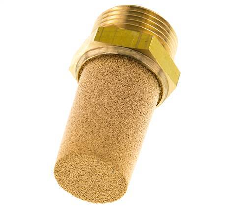 G1'' Sintered Bronze Pneumatic Muffler Brass Connection