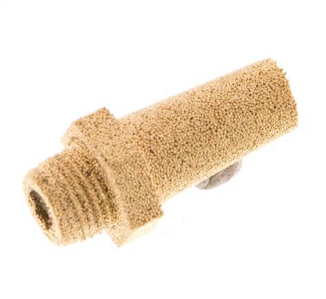 G1/8'' Sintered Bronze Pneumatic Muffler Hexagonal Fitting [5 Pieces]