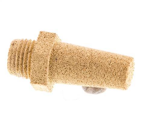 G1/8'' Sintered Bronze Pneumatic Muffler Hexagonal Fitting [5 Pieces]