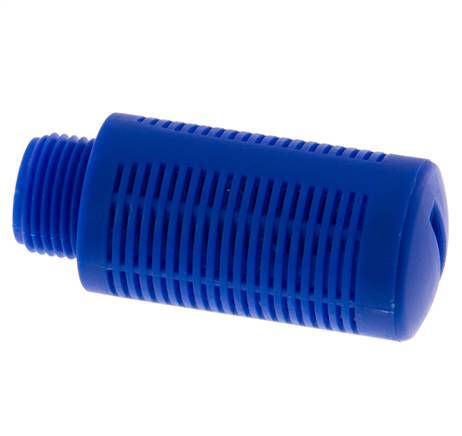 G3/8'' Plastic Pneumatic Muffler Self-Cleaning Granulate Filling [2 Pieces]