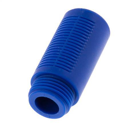 G1/2'' Plastic Pneumatic Muffler Self-Cleaning Granulate Filling [2 Pieces]