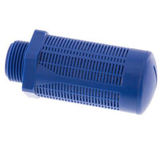 G1'' Plastic Pneumatic Muffler Self-Cleaning Granulate Filling