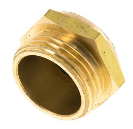 G1'' Brass Compact Pneumatic Muffler 1.4301 Wire Mesh