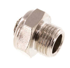 G1/8'' Nickel-Plated Brass Compact Pneumatic Muffler 1.4301 Wire Mesh [10 Pieces]
