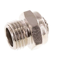 G1/4'' Nickel-Plated Brass Compact Pneumatic Muffler 1.4301 Wire Mesh [5 Pieces]