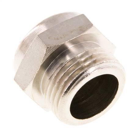 G3/8'' Nickel-Plated Brass Compact Pneumatic Muffler 1.4301 Wire Mesh [2 Pieces]