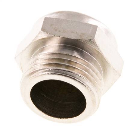 G3/8'' Nickel-Plated Brass Compact Pneumatic Muffler 1.4301 Wire Mesh [2 Pieces]