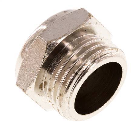 G1/2'' Nickel-Plated Brass Compact Pneumatic Muffler 1.4301 Wire Mesh [2 Pieces]