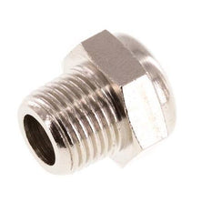 NPT 1/8'' Nickel-Plated Brass Compact Pneumatic Muffler 1.4301 Wire Mesh [5 Pieces]