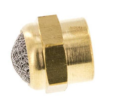 G1/8'' Female Threaded Brass Compact Pneumatic Muffler [2 Pieces]