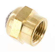 G1/8'' Female Threaded Brass Compact Pneumatic Muffler [2 Pieces]